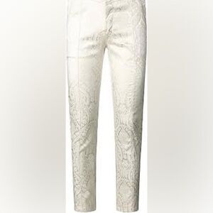 DYLAN & ROSE 8 Cream Jacquard Pants